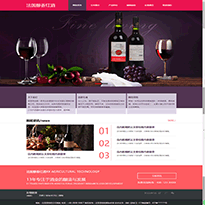 红酒酒品销售网站模板